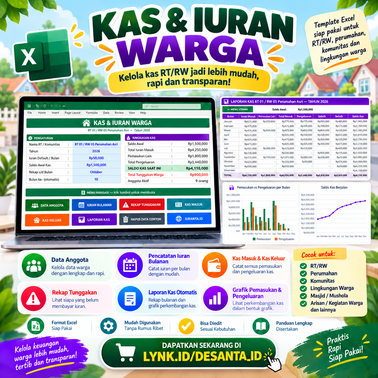 Preview Kelola Kas Warga Lebih Mudah