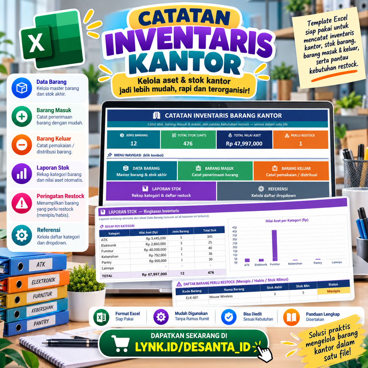 Preview Catatan Inventaris Kantor