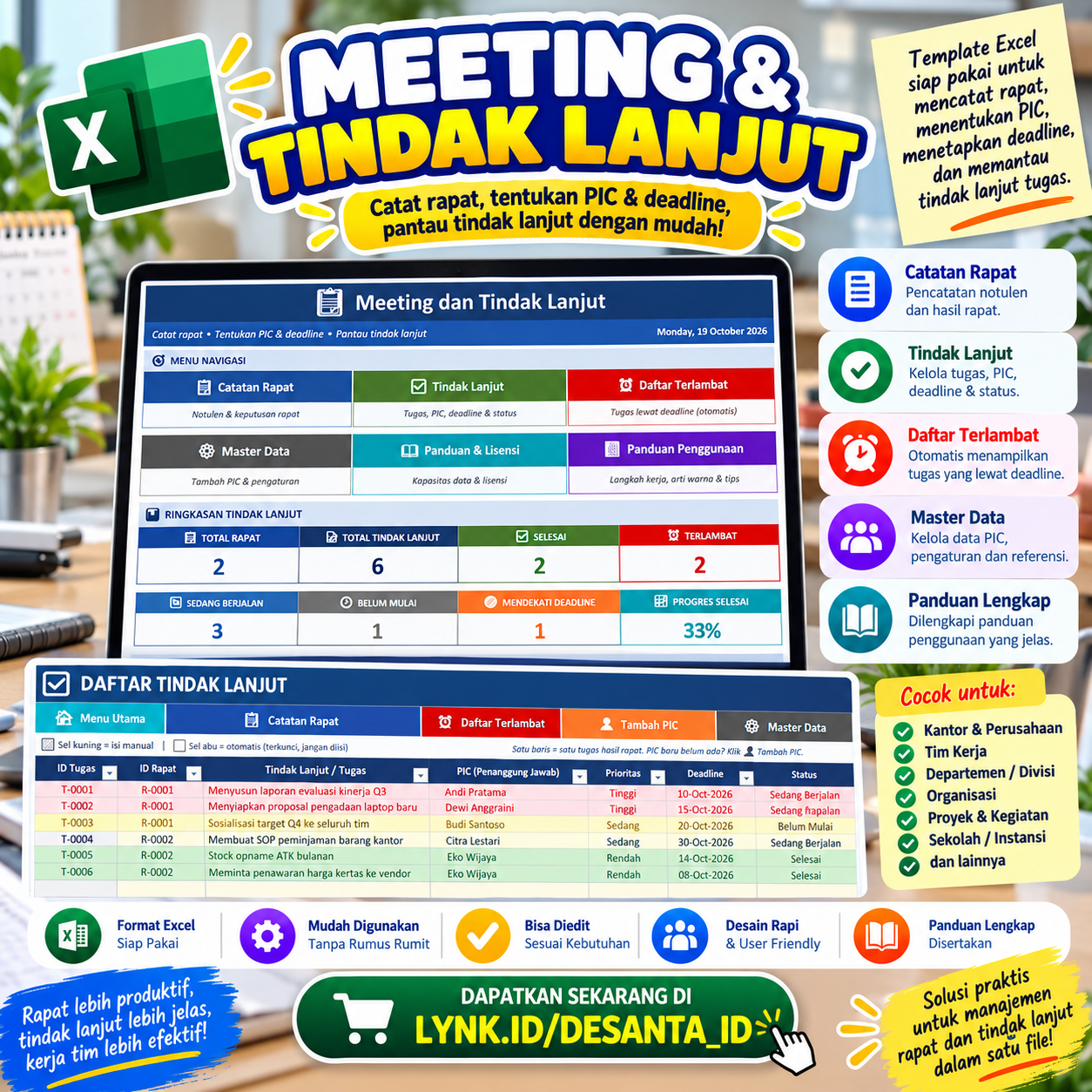 Preview Catatan Meeting dan Tindak Lanjut